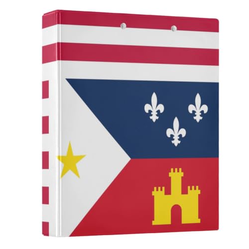 Classeur anneaux en D Peystean drapeau Acadiana pour organiser vos cours et réunions