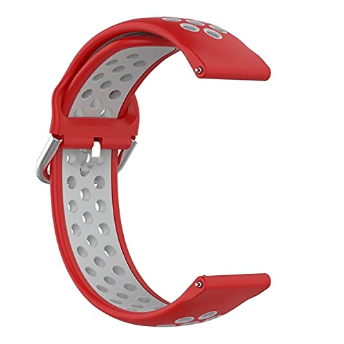 Image of ACM Watch Strap 22mm compatible with Boat Flash Edition Smartwatch | Silicone Belt Breatheable Dual Color Dot Band