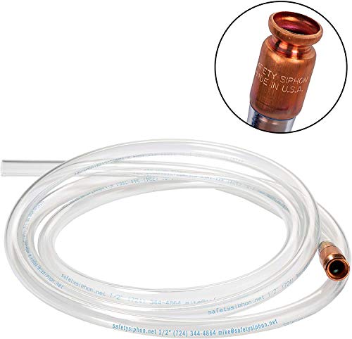 The Original Safety Siphon 10 Foot High Grade Hose, 1/2" Valve Siphon - Self Priming Pump Transfers 3.5 Gallons of Liquid Per Minute - Great for Pools, Fish Tanks, Fuel, and More - Image 3