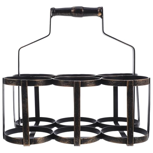 Panier de rangement de présentation pour 6 bouteilles de vin de table