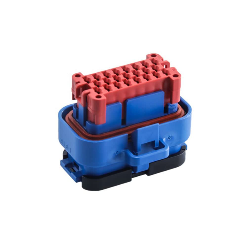 Universal Waterproof AMP Automotive ECU Connector 776164-1 776286-1 776273-1 770680-1 Plug & Socket Housing with Terminals (35 Pin with Wiring Harness, Black)