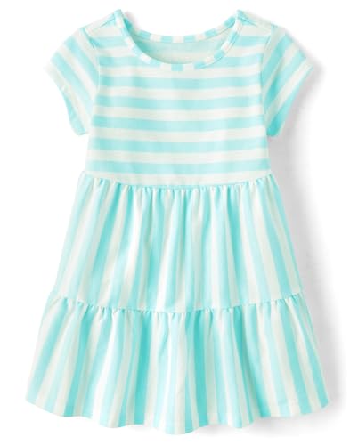 Image of The Children's Place Baby-Girls and Toddler Tiered Dress, Short Sleeve