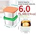 HTEVW 6Pack 6oz Stainless Steel Snack Containers for Kids, Easy Open Leak Proof Metal Toddler Snack Containers with Silicone Lids, Stackable Metal Toddler Lunch Box for Daycare, School and Travel