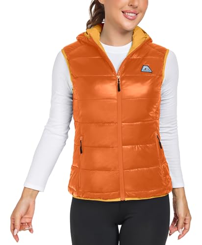 Mapamyumco Damen Daunenweste leichte wasserdichte lässige Outdoorjacke mit...