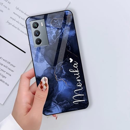 Image of COLORflow Back Cover Compatible with iQOO 9 SE 5G | Marble Colors Customized | Shockproof TPU Bumper with Camera Protection Back Cover Compatible with iQOO 9 SE 5G
