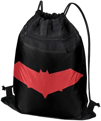 LOGOVISION Batman Red Hood Drawstring Backpack Sports Bag Sackpack 17
