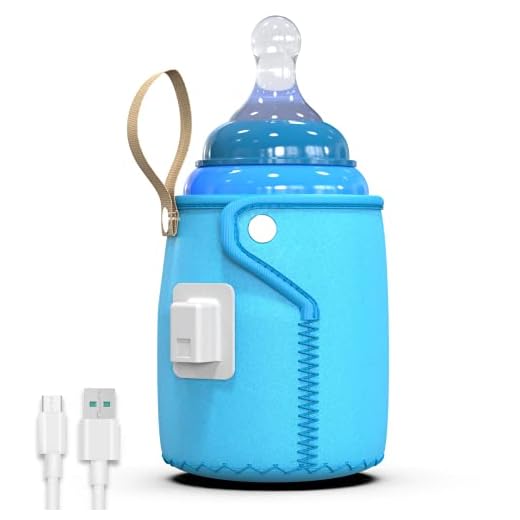 Mantenedor de calor para biberones portátil. Funda calefactora + Cable USB. Logra mantener la temperatura de tu biberón en donde quieras
