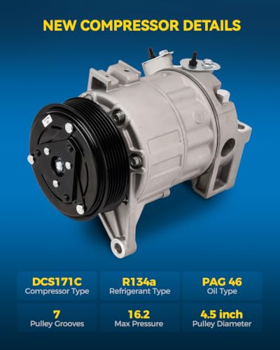 Image of PHILTOP C1856 Air Conditioner AC Compressor with Clutch for Nissan Altima 2007-2012 3.5L