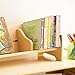 Guidecraft Tabletop Book Browser - Natural, Bookshelf For Kids, Home Office and School Furniture, Book Organizer
