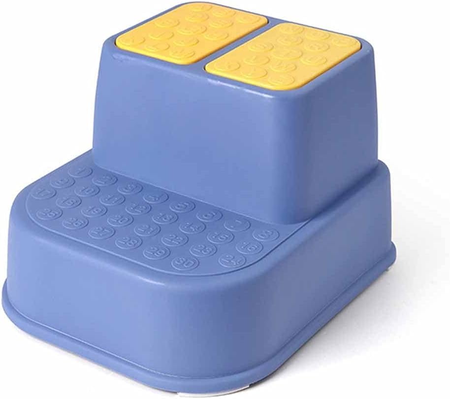 Multi-Function Step Stool Anti-Slip Thicken Footstool Single/Double Layers Stool(Gray)