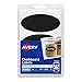 Avery Chalkboard Labels, 1-3/4" x 3-3/4" Removable Labels, Black, Non-Printable, 12 Oval Labels Total (73363)