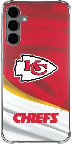Skinit Clear Phone Case Compatible with Galaxy S24 Plus - Officially Licensed NFL Kansas City Chiefs Design