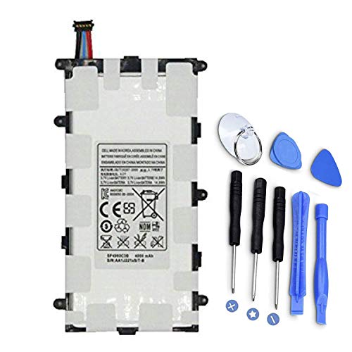SP4960C3B Batería de Repuesto para Tableta para Samsung Galaxy Tab 2 7.0 GT P3100 P3108 P3110 P3113 Tab 7.0 Plus GT P6210 GT P6211 SGH T869 GT P6200 GT P6201 GT P6208 (3.7V 14.8Wh 4000mAh)