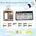 sletnup Watercolor Kit,Mini Watercolour Travel set, Portable Pocket Artist Travel Watercolor Palette (8-Grids)