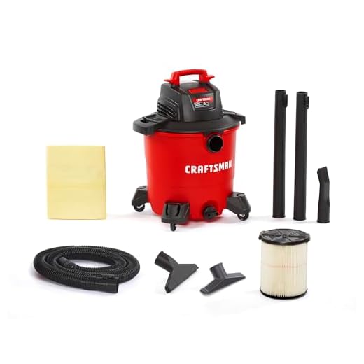 CRAFTSMAN CMXEVBE17590 9 Gallon 4.25 Peak HP Wet/Dry Shop Vac, Portable Shop Vacuum Wet and Dry with Filter, Dust Bag, Hose and Attachments for Home, Garage and Automotive Cleaning