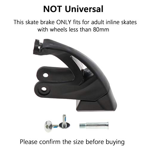 image for LoveinDIY 4 Pieces Roller Skate Brakes, Universal Skating Safety Brake