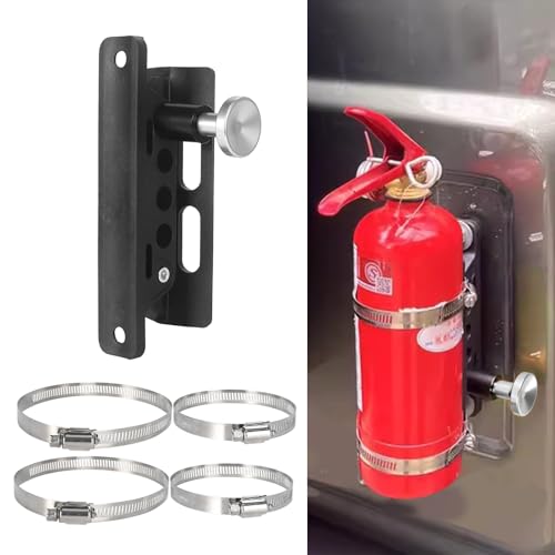 Soporte de extintor para moto universal abrazadera chasis antivibración 5