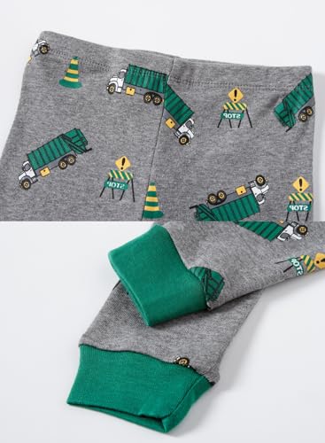 Image of Little bety Cotton 4 Piece Pajamas Boys Long Sleeve Sets Toddler Boys Pjs Kids Sleepwear Sets
