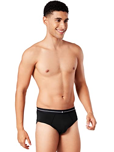 Image of The Souled Store| Navy and Black: Pack of 2 Mens and Boys Briefs Underwear|Regular fit Solid|95% Micromodal and 5% Lycra Multicolored Color Men Briefs Underwear
