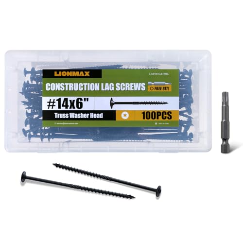 LIONMAX Lag Screws 6 Inch