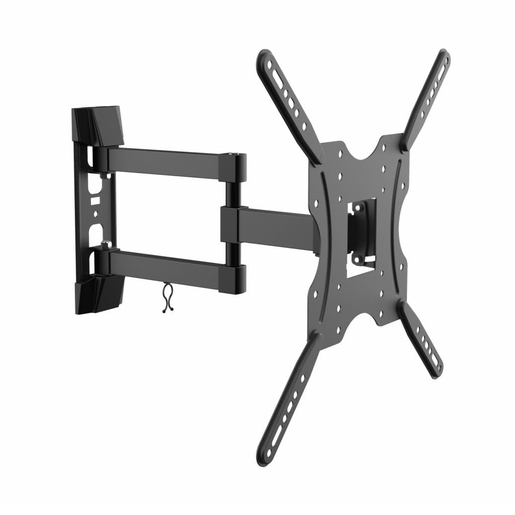 AISENS - WT55TSE-​059 - Soporte Eco Giratorio, INCLINABLE para Monitor/​TV 30KG (3 PIVOTES) DE 32-​55, Negro