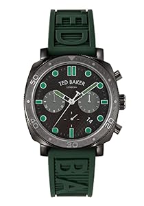 Ted Baker Caine Green Silicone Strap Watch