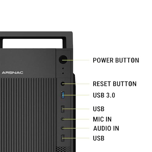 Image of Desktop PC CPU | Core i5 8th Gen | 8GB DDR4 RAM | 256GB SSD + 500GB HDD | Windows 11 | MS Office | HDMI VGA | USB 3.0 | LAN | Home Office Compute | Free USB WiFi Adapter