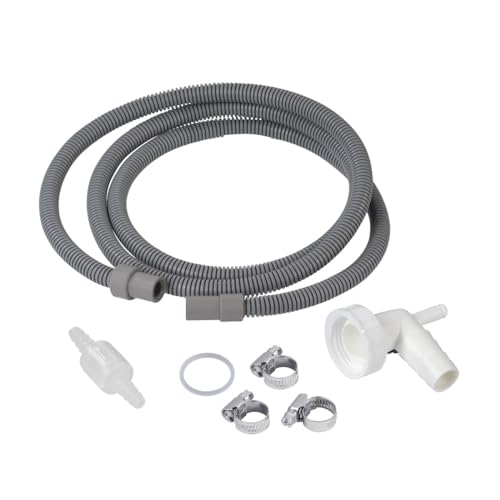 Xavax Ablaufschlauch Set, für Kondenstrockner (zum Anschluss eines Kondenstrockners an einen Siphon, zum Ablaufen des Wassers, hohe Druckfestigkeit, Ablaufschlauch Verlängerung)