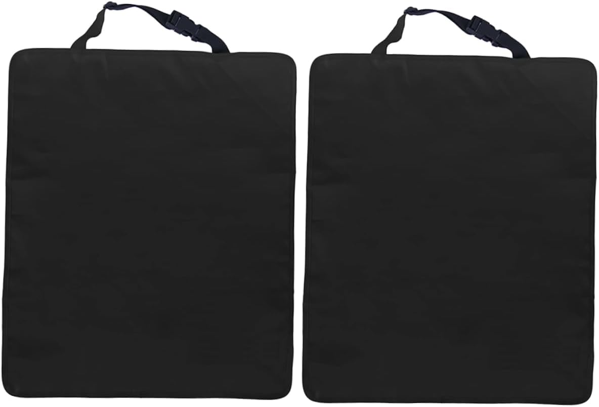 2pcs Auto Kick Mats Backseat Protector for Cars Anti-Kick Pad Protection Mat Sturdy Waterproof Car Seat Cover Easy to Install Family Travel