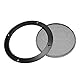 sourcing map 2Stk. Lautsprecher Gitter Abdeckung 6.5 Zoll 184mm Masche Dekorativ Kreis Subwoofer Schutz Schwarz
