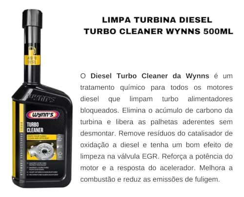 Aditivo Limpa Turbina Diesel Wynns Turbo Cleaner Via Tanque