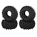 4Pcs RC Crawler Tire, Strong Shock Absorption RC Rubber Wheel Tyre Set for AXIAL 1/24 SCX24 RC Crawler