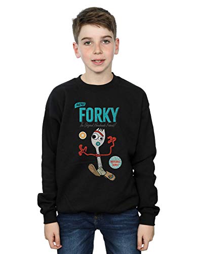 Disney Boys Toy Story 4 Forky Handmade Friend Sweatshirt Black 5-6 Years