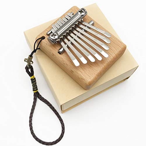Ooscy Valentijnsdag decoraties geschenken, 8 toetsen duim piano zak duim hout hout vinger percussie vinger piano… - Image 5