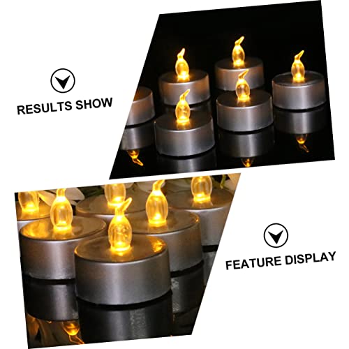 Luces LED sin vela electrónica decorativa para escritorio lámpara de bodas resistente 4