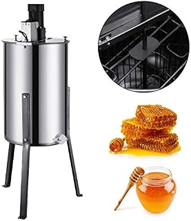 Happybuy Honeycomb Drum Spinner Beekeeping Equipment with Strainer, 2 Frame, Electric Honey Extractor