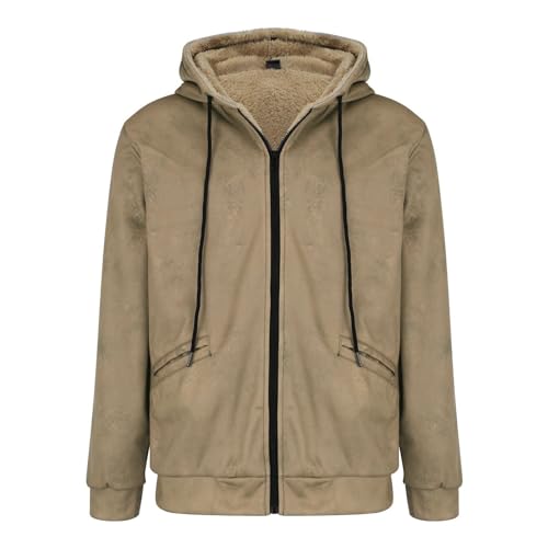 Veste à capuche homme en coton kaki XXL pour vos sorties en plein air et loisirs