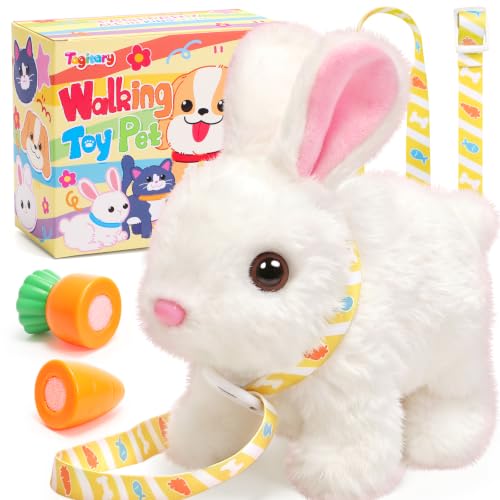 Tagitary Easter Plush Bunny Toys Electronic Toy with...