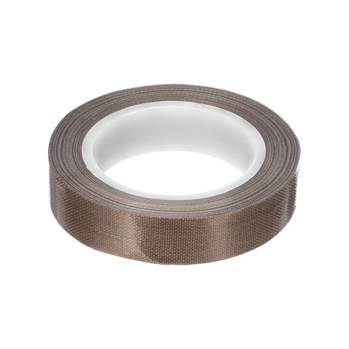 Image of MECCANIXITY 10m /33ft x 13mm /0.5in PTFE Tape, Brown, High Temp, Adhesive, Insulating, for Hand Sealers, Vacuum Sealers, Electrical Protection