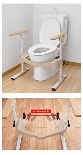 Amazon | アロン化成 安寿 洋式トイレフレームS はねあげR-2 木製