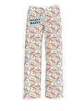 BRIEF INSANITY Soft Pajama Pants for Women & Men, Comfortable Lounge Pj Pants with Elastic Waistband, Comfy Pajama Bottoms with Eggs & Bacon Design, Large