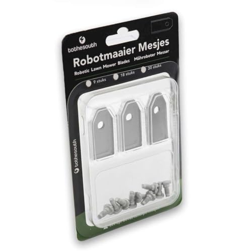 6x To the South® Robot cortacésped Cuchillas de acero adecuadas para Powerplus POWXG6310-6 piezas