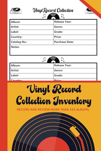 Vinyl Record Collection Inventory | Vinyl Record Collector Log Book | A Simple Way To Keep Track And...