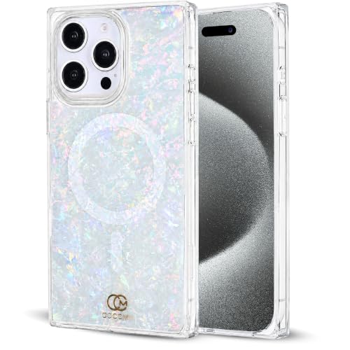 Image of COCOMII Rectangle for iPhone 15 Case, Pearlescent Opal