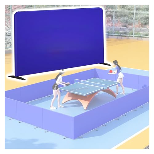 Mampara divisoria plegable y portátil para delimitar pistas de tenis de mesa y bádminton