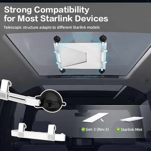 Support Ventouse Satellite Mini pour Voiture Berline Camping-Car Antidérapant - 4