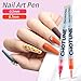 IOMDRWU Nail Art Pens, 12 Color Nail Art Markers, 0.5mm Fine Tip Waterproof Quick-Drying Polish Pens, Acrylic Paint Markers Pen Set For DIY Nail Art Design Beauty Adorn Manicure Tools