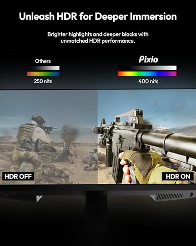 Image of Pixio PX277 Prime Neo 27 inch 180Hz Refresh Rate QHD 1440p Resolution Fast IPS Panel 1ms GTG Response Time Gaming Monitor with Adaptive Sync and Fully Adjustable Stand
