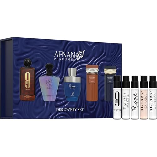 Image of Afnan For Men's Discovery Kit, 5-Piece Miniature Perfume Set - 2ml x 5 Vials