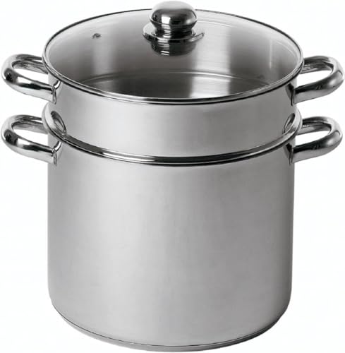Baumalu 342639 Couscous-Topf 9 l, 24 cm, Silber